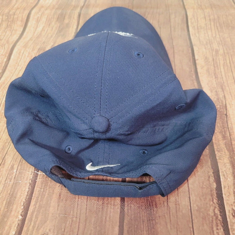 Nike Mens Hat Blue OS Harmony Golf Preserve‎ Logo Adjustable Troon Golf - Picture 4 of 13